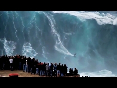 Biggest waves ever at Nazaré, Portugal